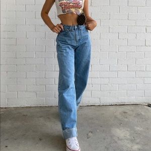 princess polly mid wash jeans